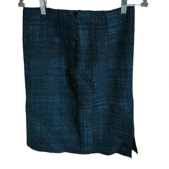 Prada Green Wool Blend Knee Length Skirt Size 42/6 - Picture 2 of 5